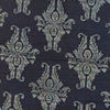 Dark Blue Imperial Paisley Patterned Angrakha Style Kurta Set